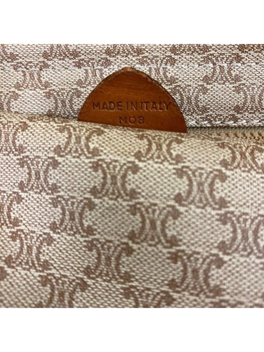 Celine Tote Shoulder Bag White Macadam Business - Picture 10 of 10